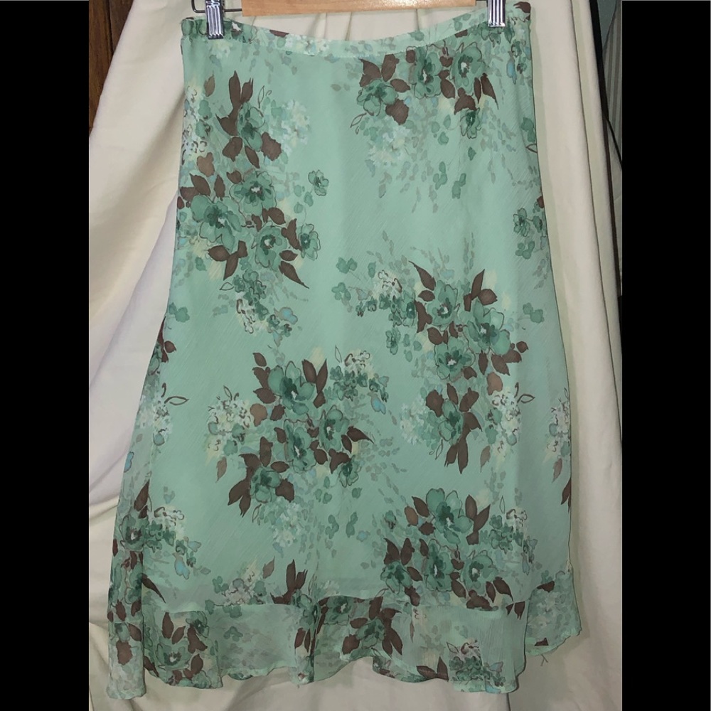 JACLYN SMITH FLORAL PRINT SKIRT - #0208-052019TR